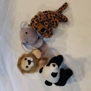 Plush Jungle Animals (Set Of 4)